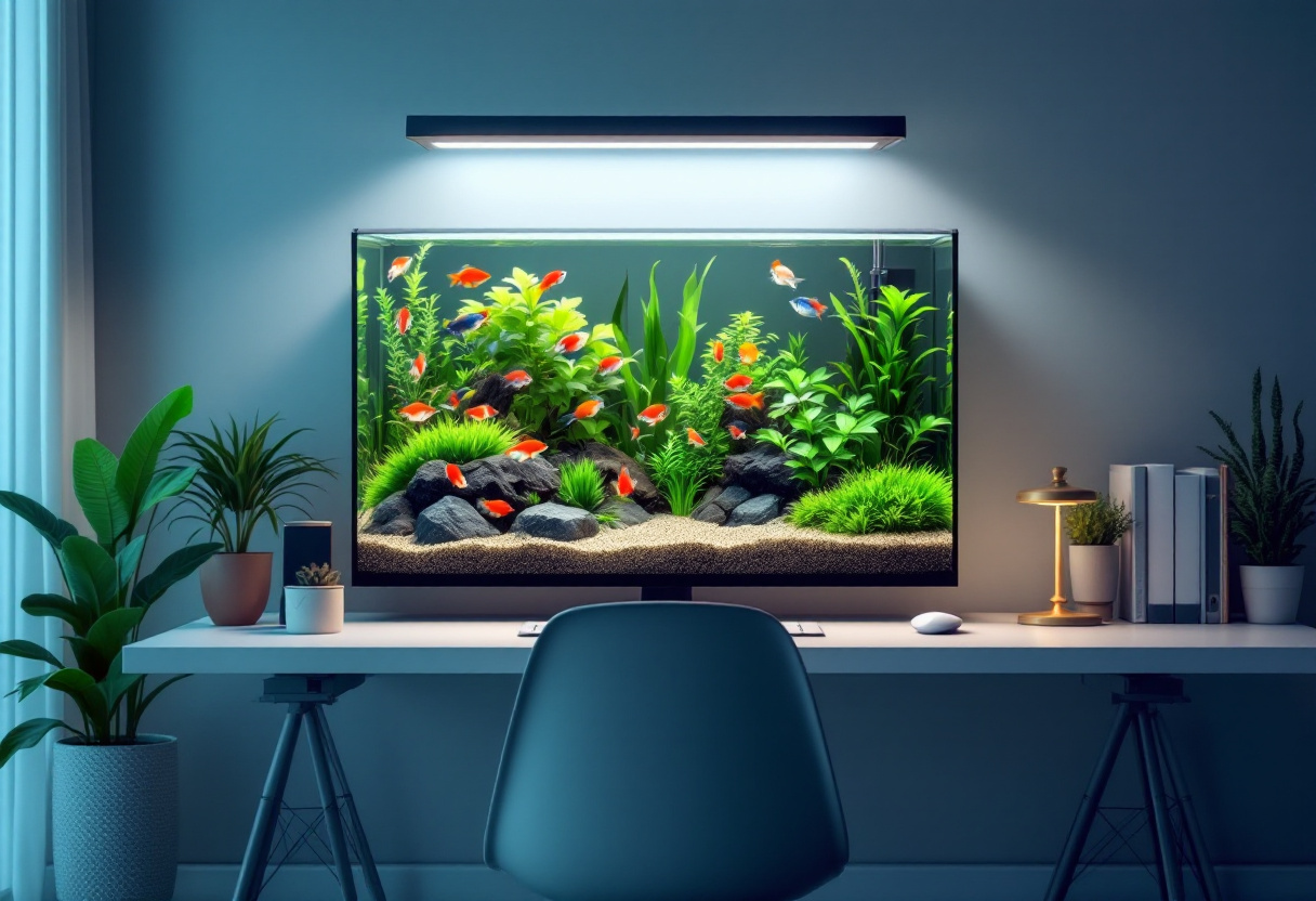 Créer un coin de nature au travail : Guide d'installation d'un aquarium