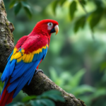 Tout savoir sur le majestueux Ara Rouge