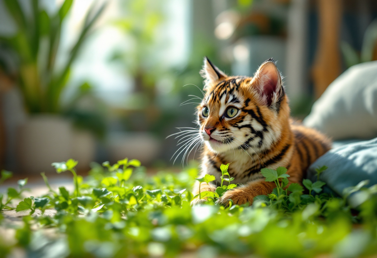 Les Secrets de l'Herbe à Chat : Bienfaits et Utilisations pour votre Félin